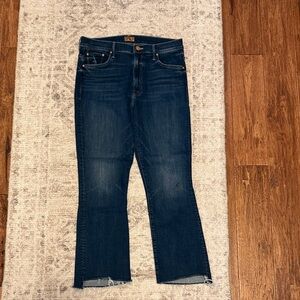 MOTHER Insider Crop Step Fray Jeans - “Teaming Up”